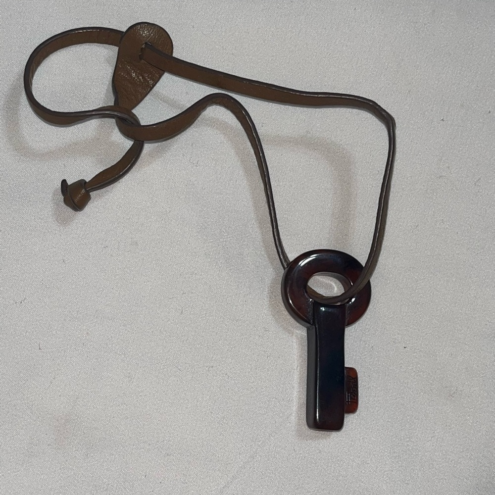 Fossil purse replacement is Key Fob  leather cord 8”